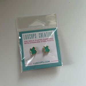 Gold Plated Texas Earrings